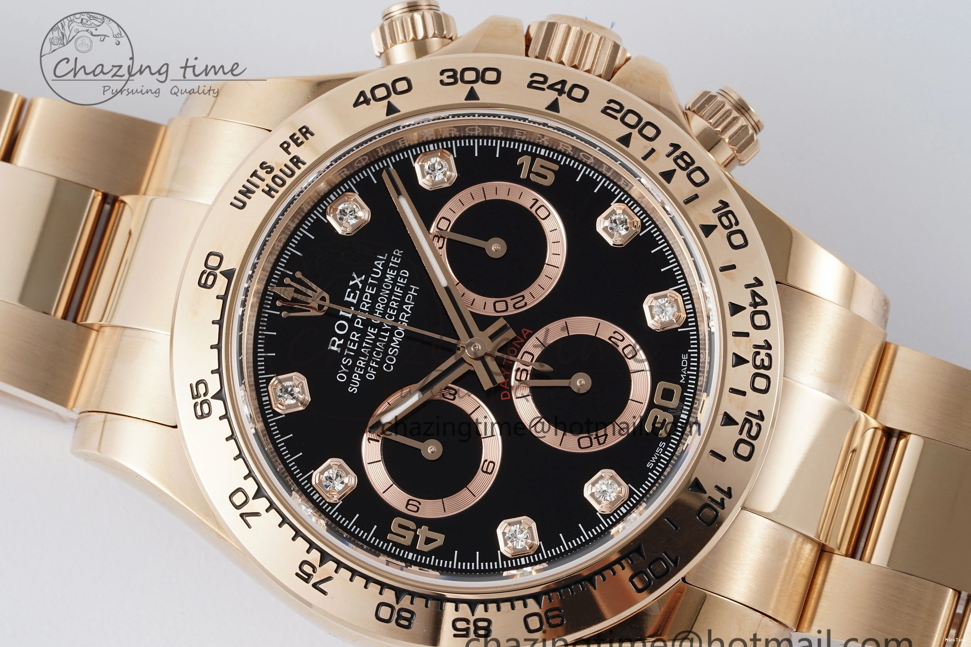 MiroTime 1227 Daytona 116505 BTF 1:1 Best Edition Black Diamonds Dial on RG Bracelet SA Snug 2118